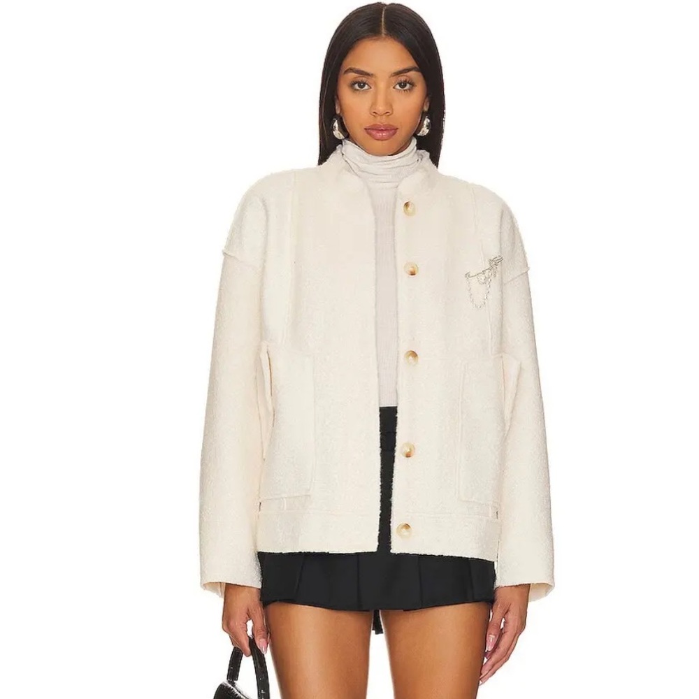 FREE PEOPLE Willow Bomber jacket shacket NWT